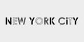 New York City typography modern text. NYC T-Shirt graphic, fashion, poster, jersey, emblem, badge design. Vector illustration
